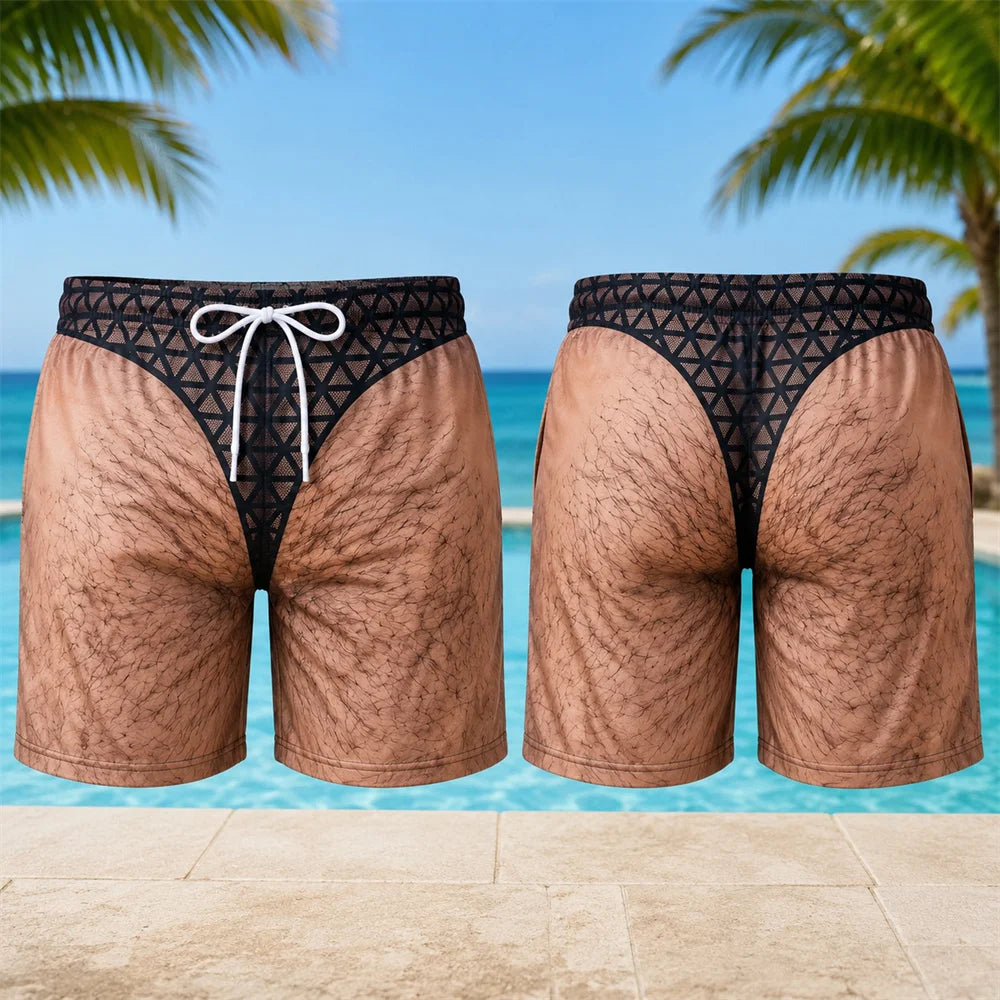 Quirky Butt Swim Trunks