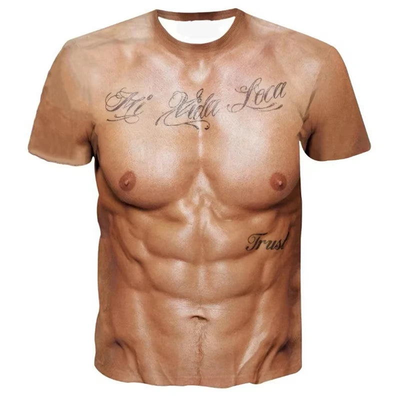 Fake Muscle Prank Tee