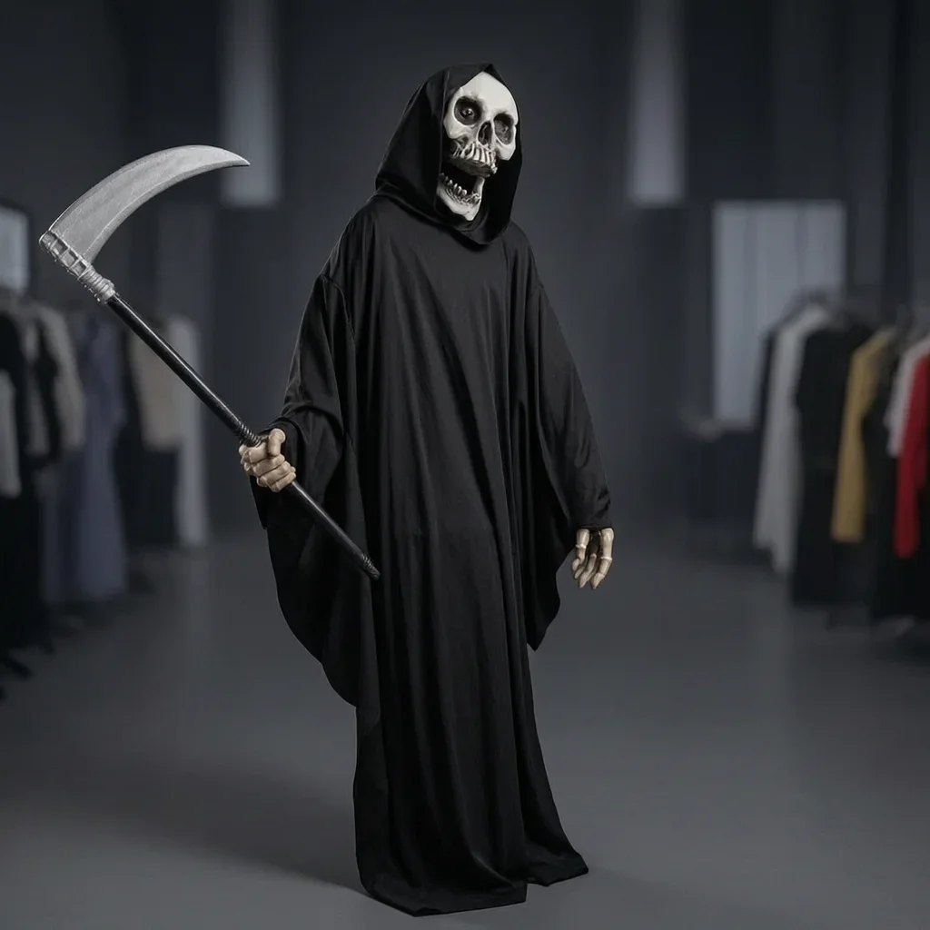 Hooded Ghost Robe Costume