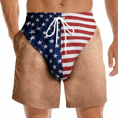 USA Flag Prank Trunks