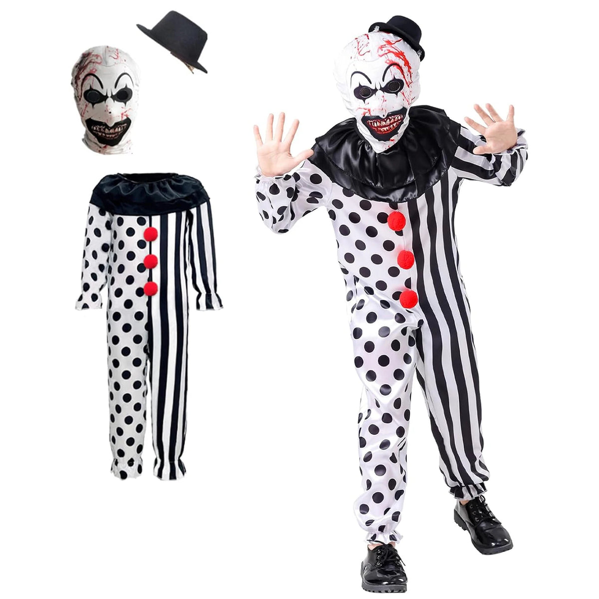 Scary Clown Costume Set