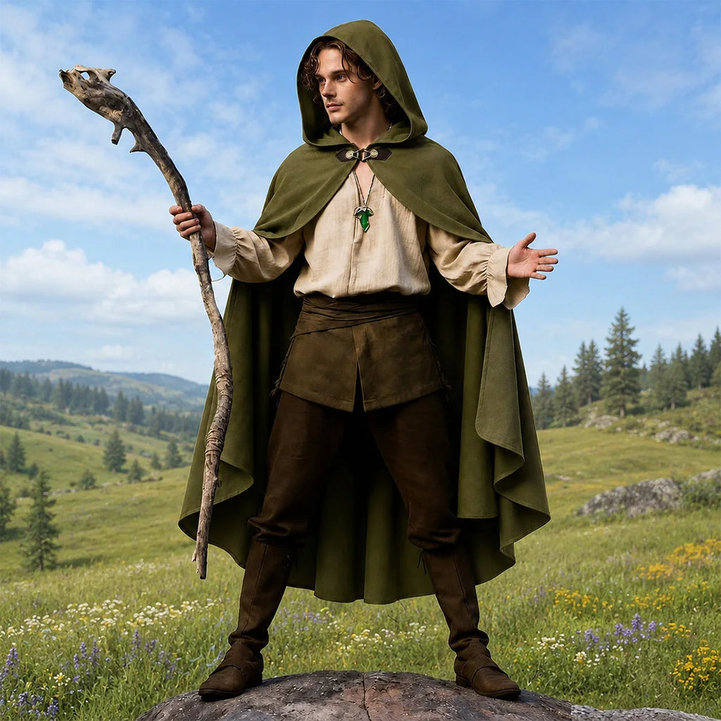 Hooded Wizard Cloak