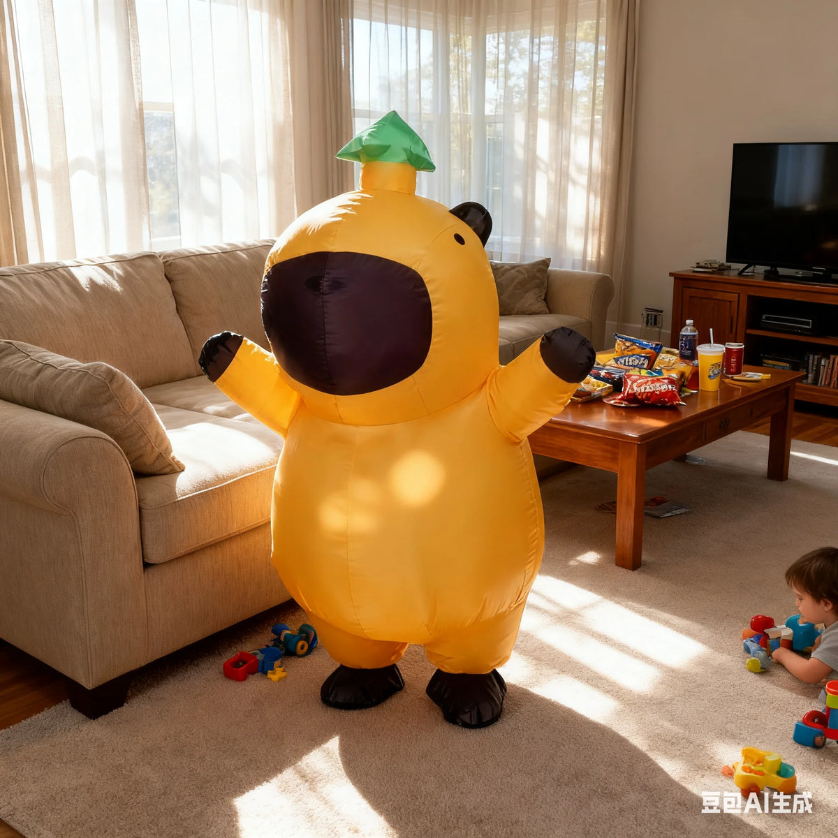 Inflatable Capybara Costume