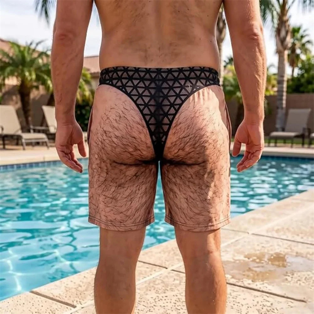 Quirky Butt Swim Trunks