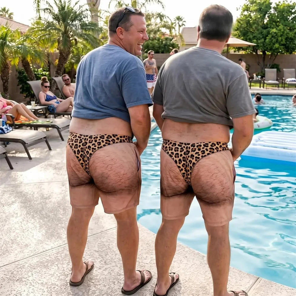 Quirky Butt Swim Trunks