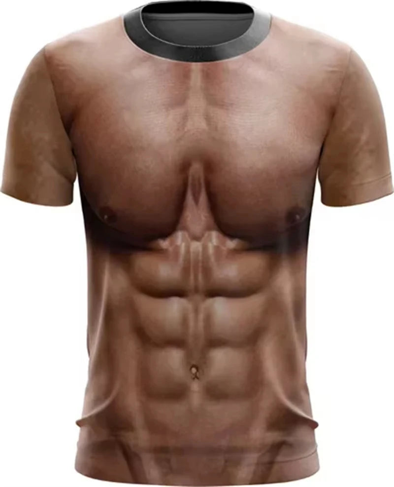 Fake Hairy Chest Prank Tee