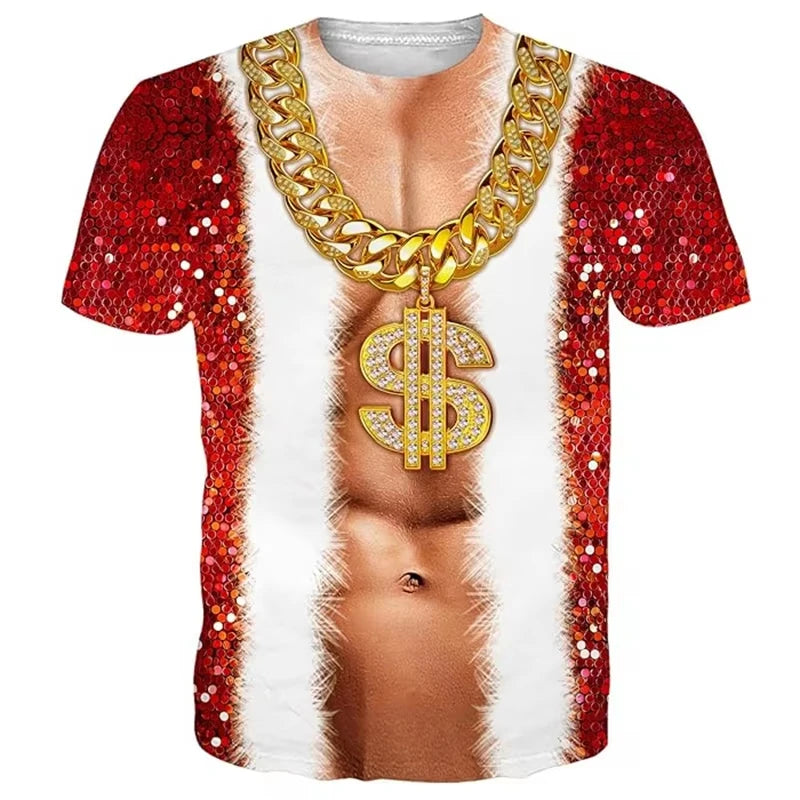 Fake Hairy Chest Prank Tee