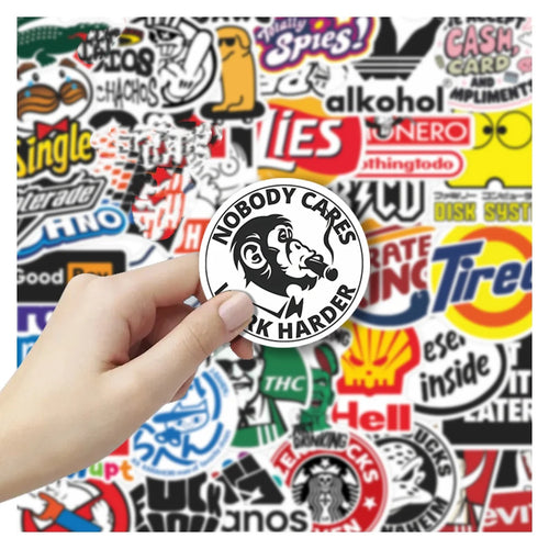 50Pcs Cute Funny Meme Stickers Cool Decals For Phone Laptop Scrapbook Skateboard Guitar DIY Graffiti Aesthetic Stickers