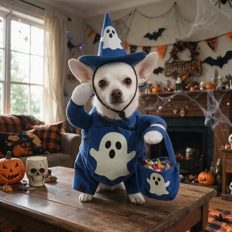 Glow Ghost Pet Costume