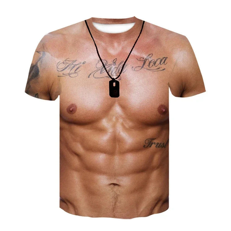Y2K Fake Muscle Tee
