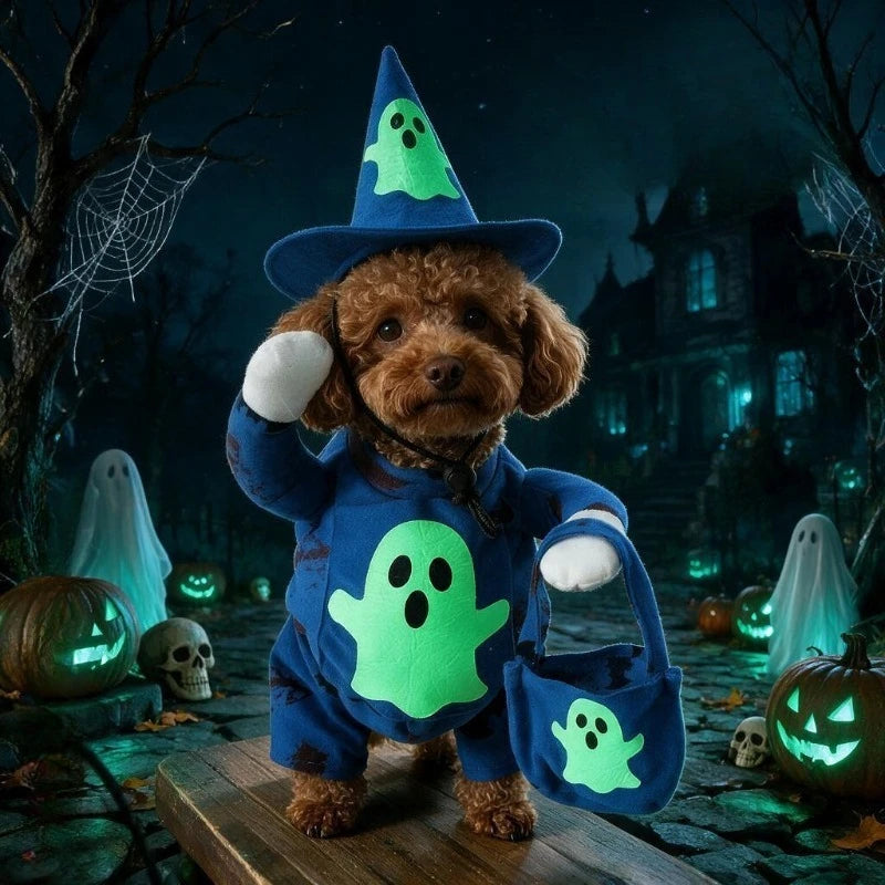 Glow Ghost Pet Costume