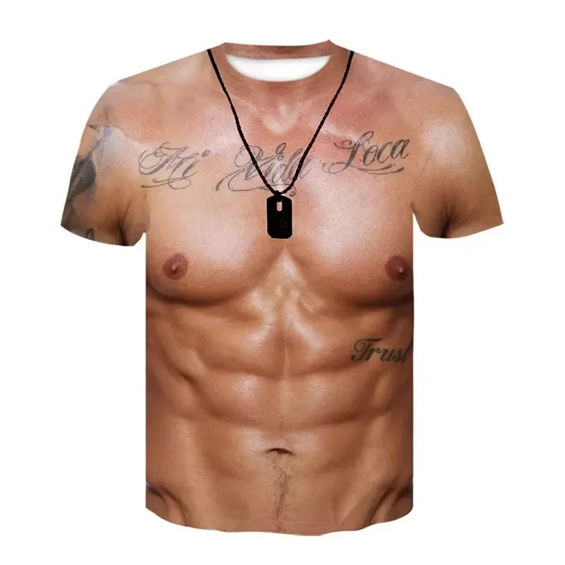 Y2K Fake Muscle Tee