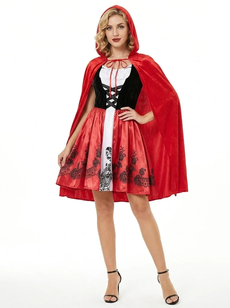 Red Riding Hood Cape Dress