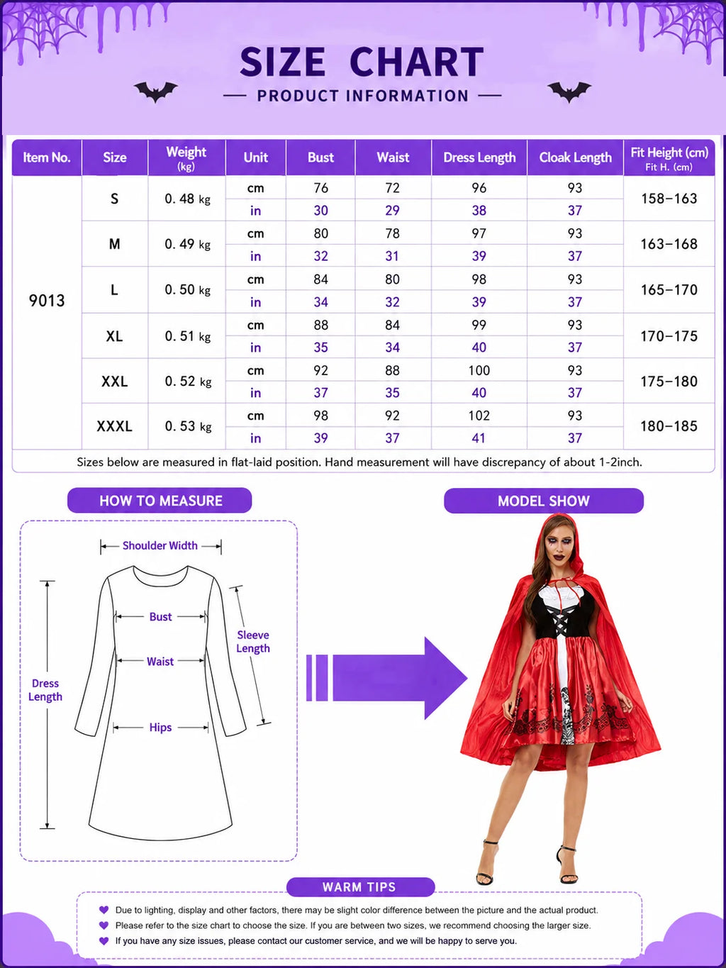 Red Riding Hood Cape Dress