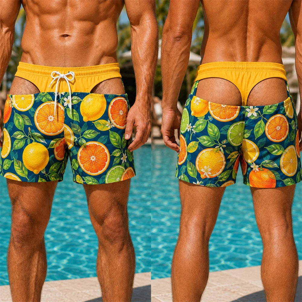 Floral Butt Prank Trunks