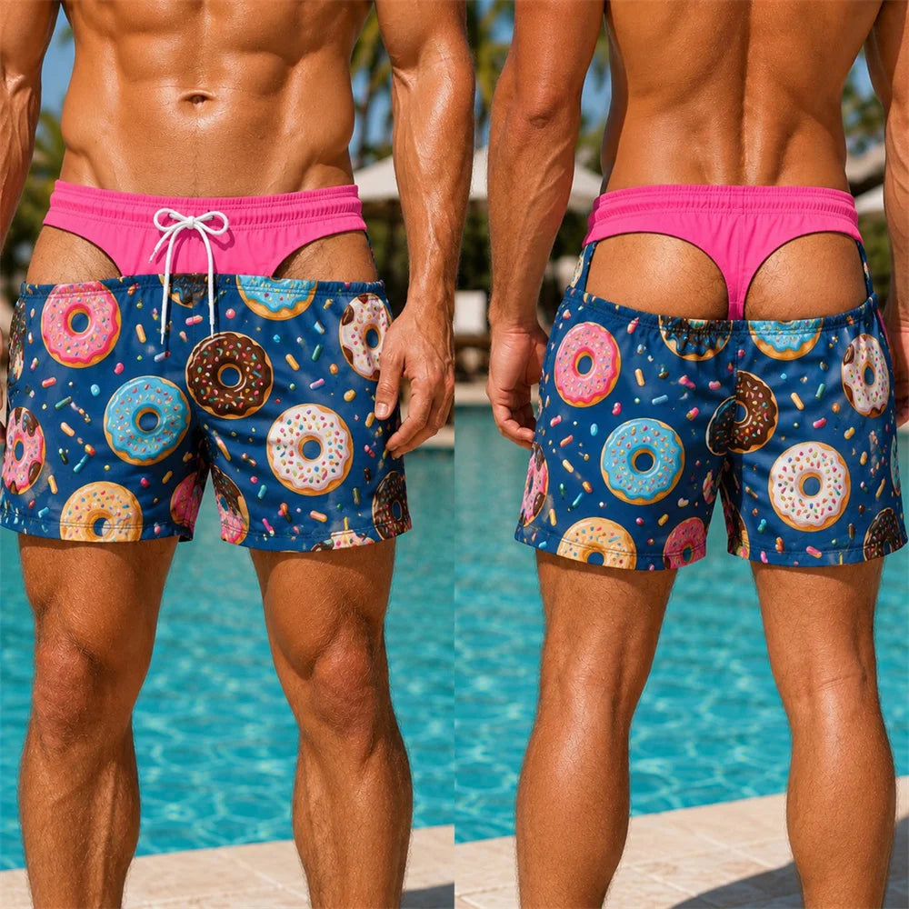 Floral Butt Prank Trunks