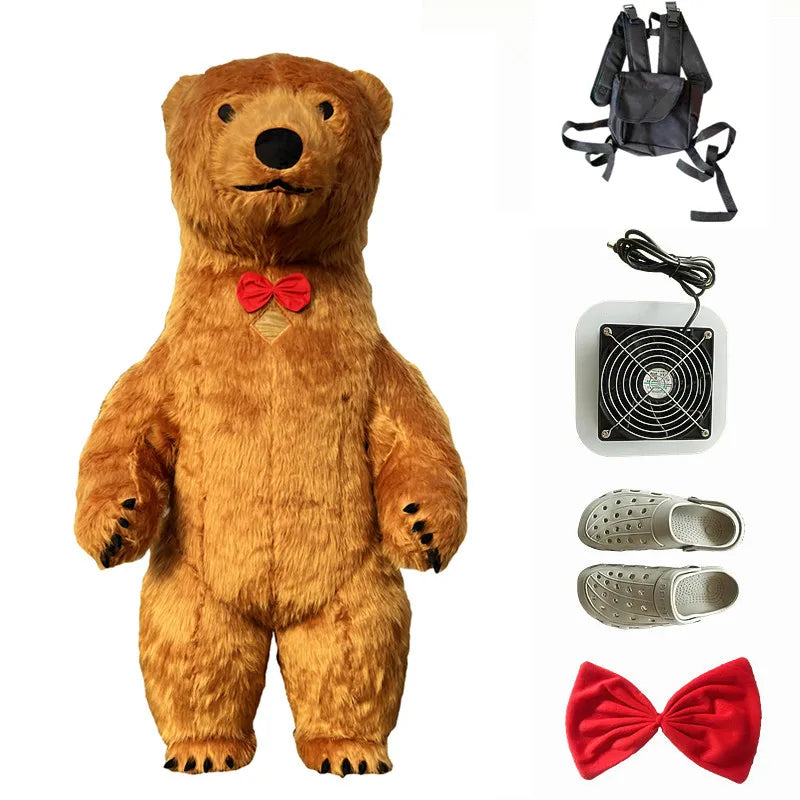 Inflatable Bear Mascot Costume