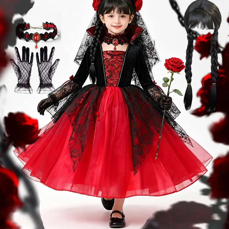 Gothic Vampire Kids Costume