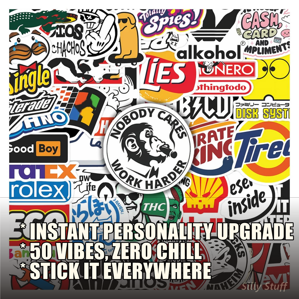50Pcs Cute Funny Meme Stickers - benefits