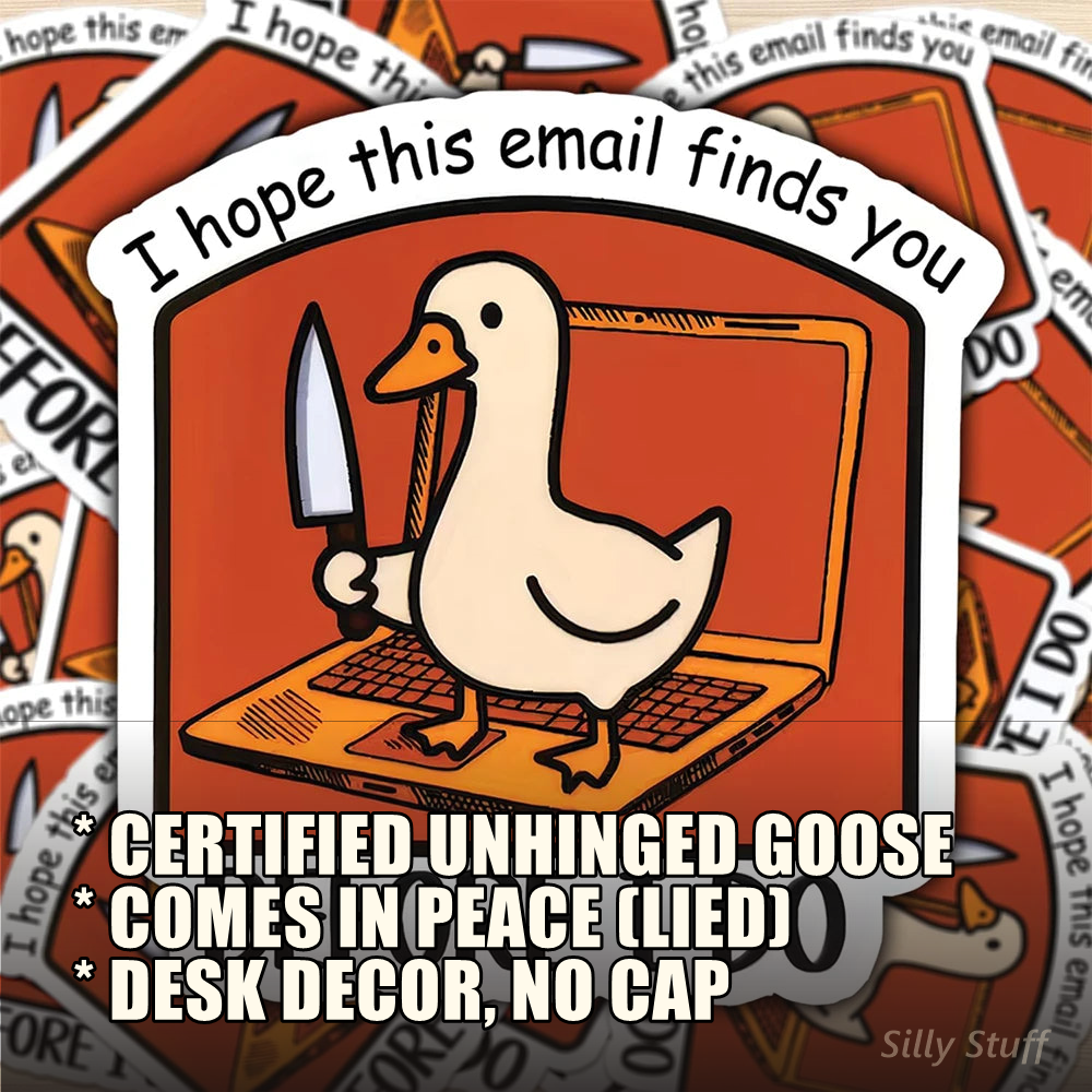 Funny Goose Cartoon Sticker - benefits
