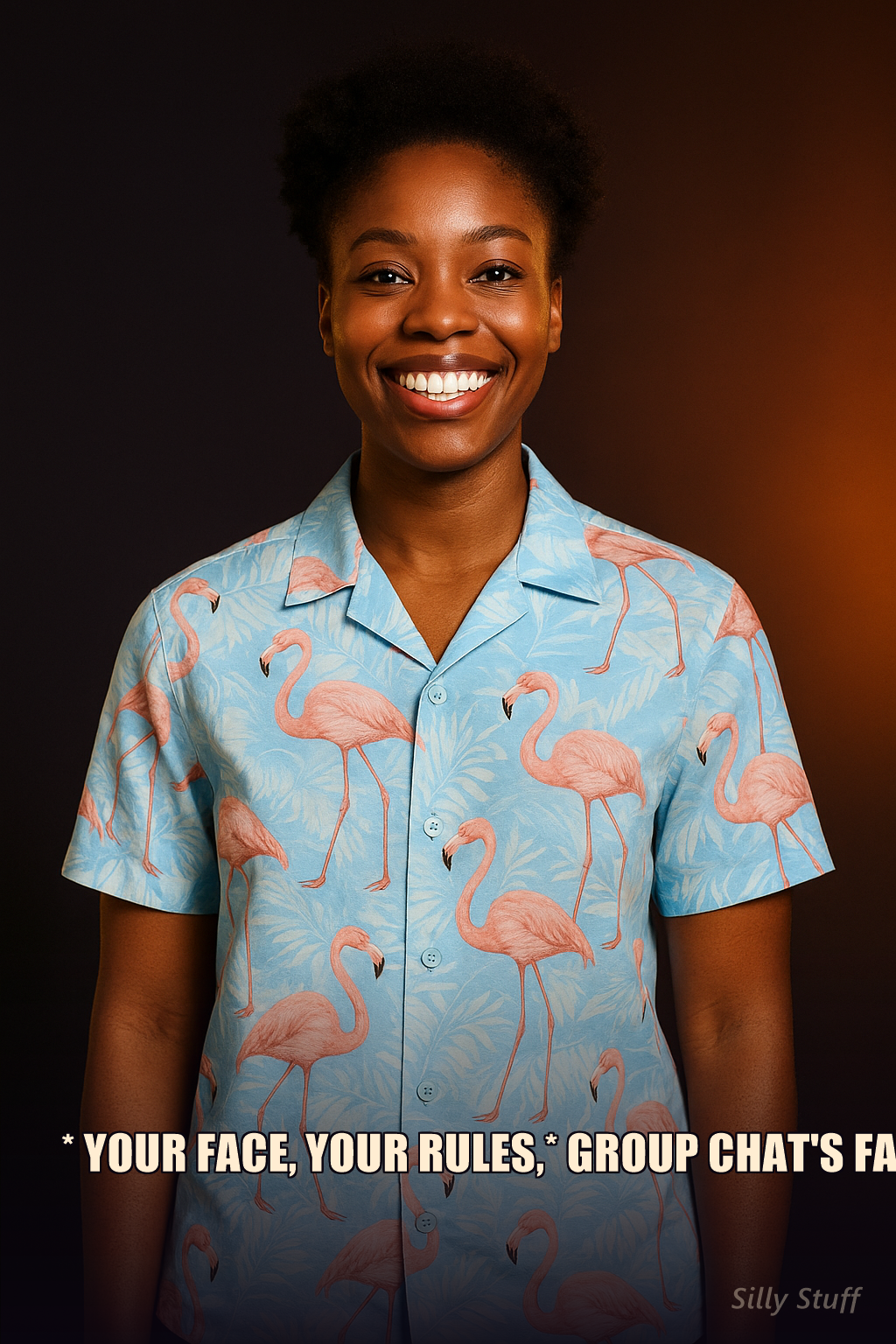 Custom Photo Hawaiian Shirt - model wearing shirt