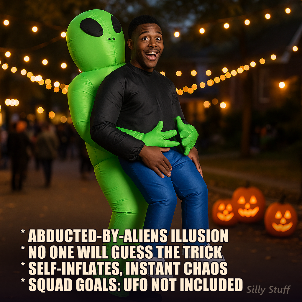 Inflatable Alien Costume - model wearing costume