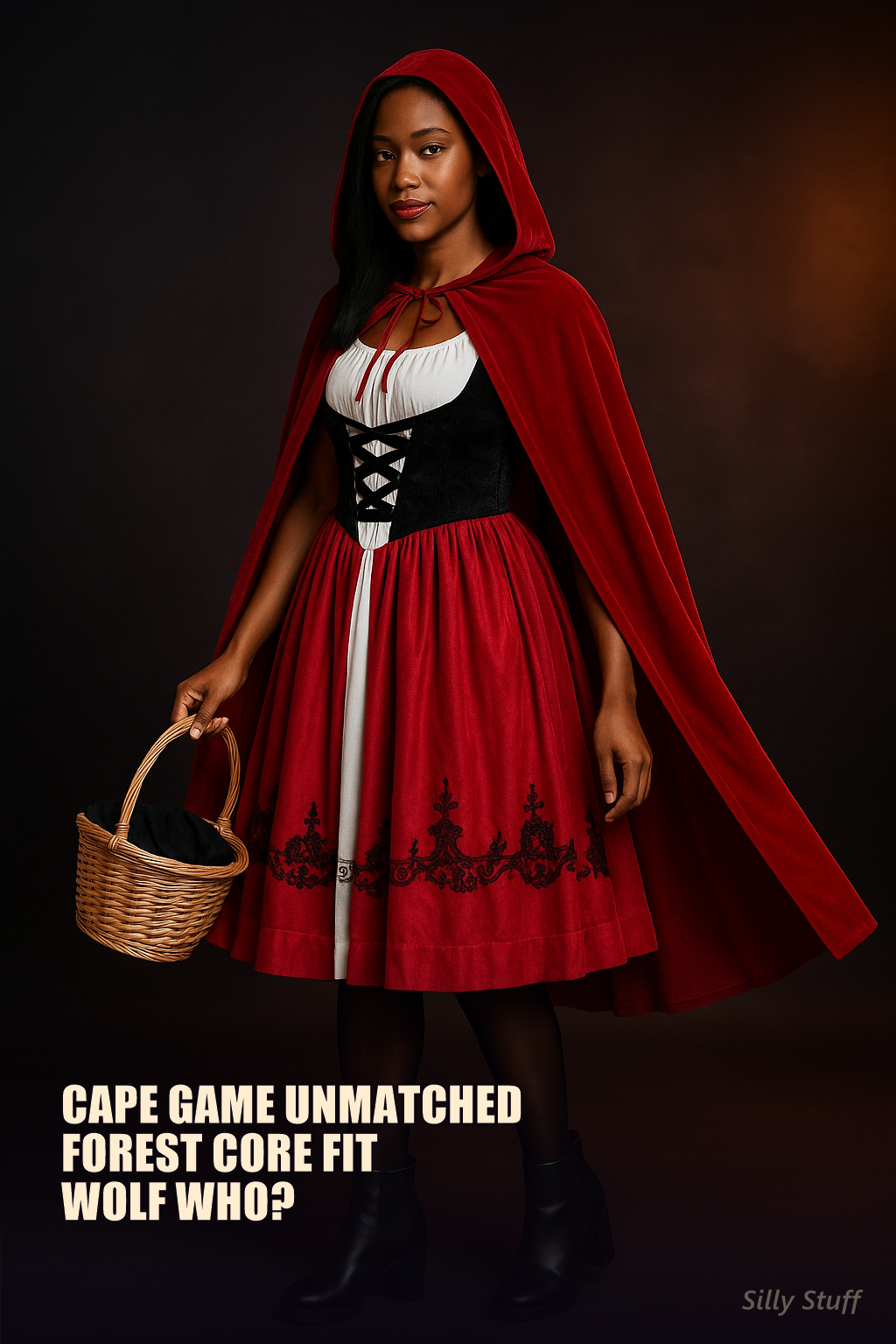 Red Riding Hood Cape Dress