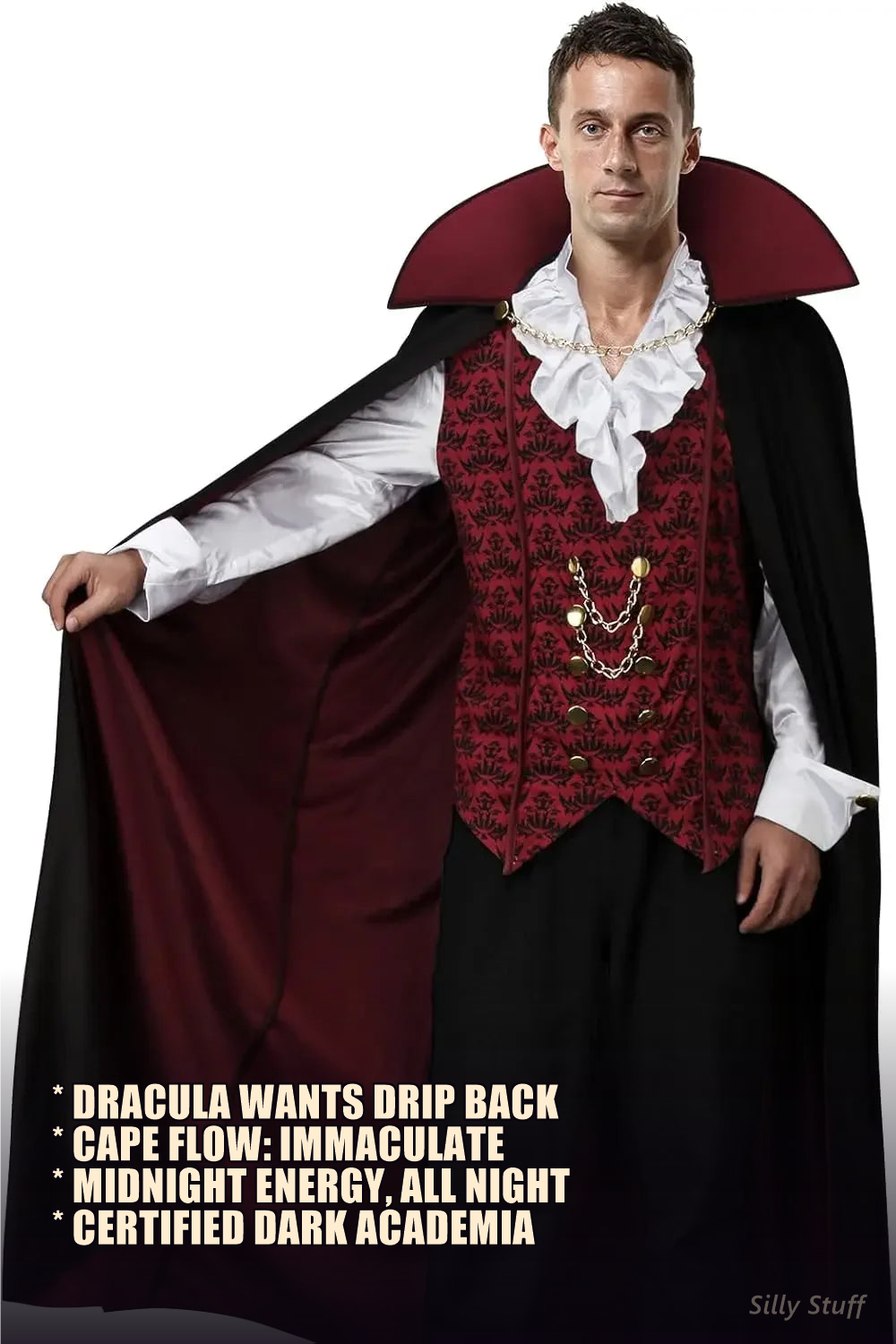 Gothic Vampire Cape Costume