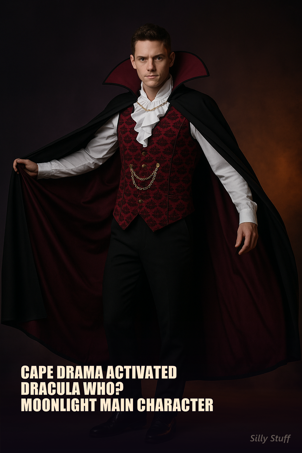 Gothic Vampire Cape Costume