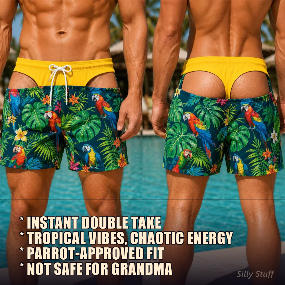 Butt Prank Swim Trunks