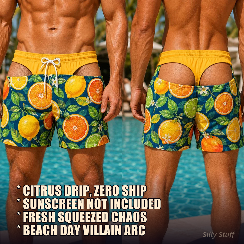 Floral Butt Prank Trunks