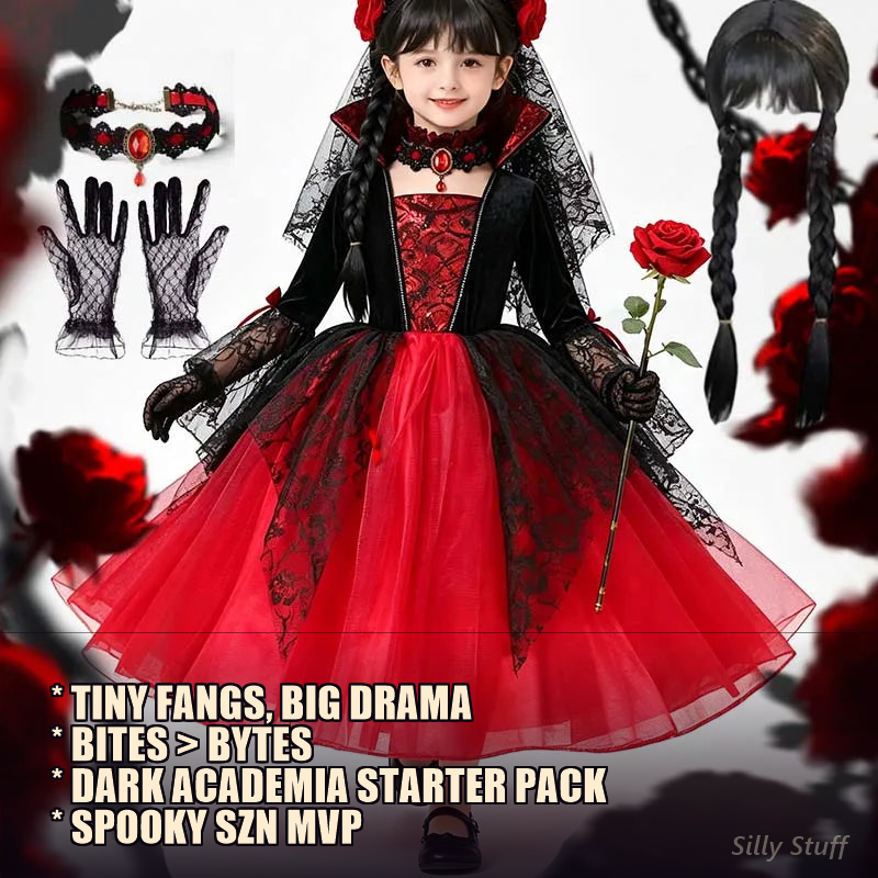 Gothic Vampire Kids Costume