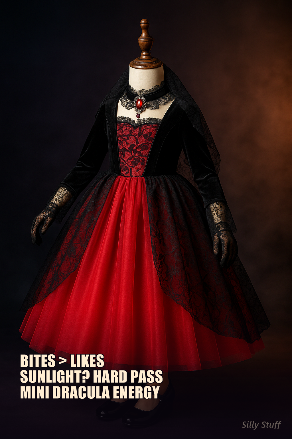 Gothic Vampire Kids Costume
