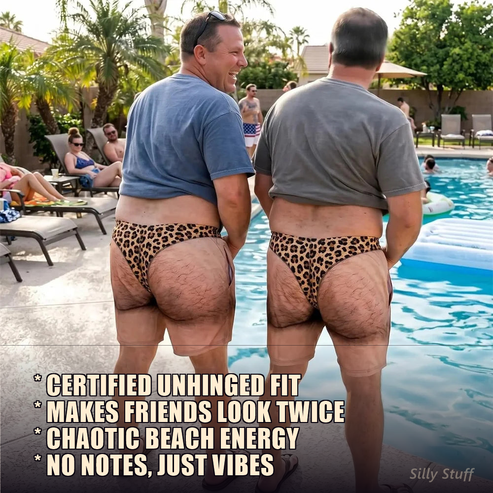 Quirky Butt Swim Trunks