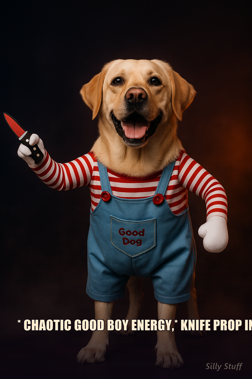 Puppy Halloween Costume - real dog wearing costume