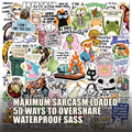 50PCS Funny Snarky Meme Stickers - benefits